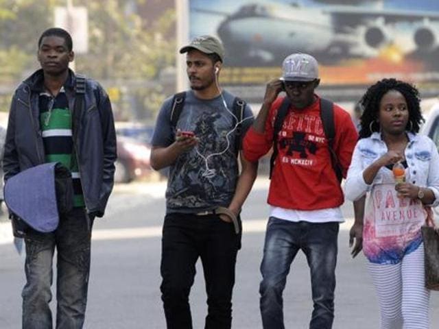 In the National Capital Region of Noida, on Delhi’s outskirts, the most common grouse of African students was being labelled as “drug peddlers” and denial of houses on rent.(HT File Photo)