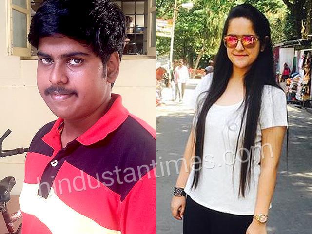 Ajish Sekar (L) and Somya Uppal . (HT photo/ Facebook page of Somya )