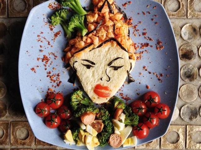 Cinderella’s evil stepmother recreated in food. (Instagram/catherinejkim) 