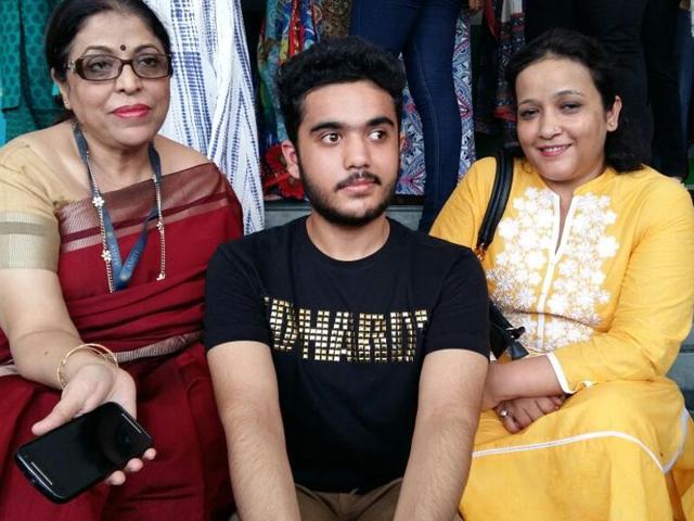 Menak Ghosh of Delhi Public School, Greater Noida, who scored 98.2 % in the CBSE Class 12 examination on Saturday. (HT Photo) Menak Ghosh of Delhi Public School, Greater Noida, who scored 98.2 % in the CBSE Class 12 examination on Saturday. (HT Photo)