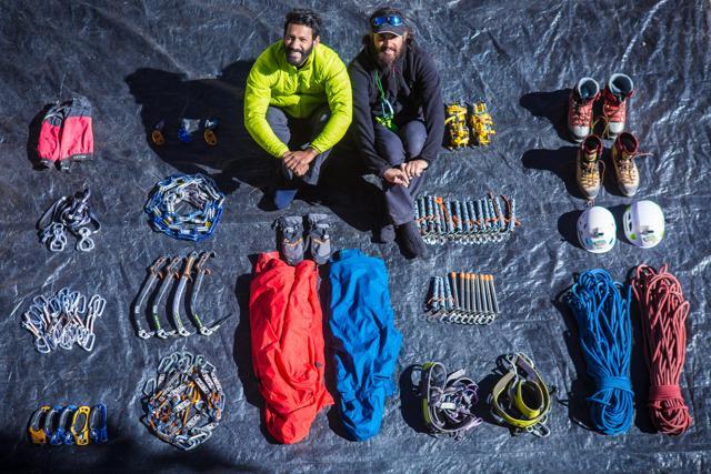 Climbers Abhijeet Singh (L) and Pranav Rawat with their climbing gear. (Anchit Thukral/The Morpheus Productions) Climbers Abhijeet Singh (L) and Pranav Rawat with their climbing gear. (Anchit Thukral/The Morpheus Productions)