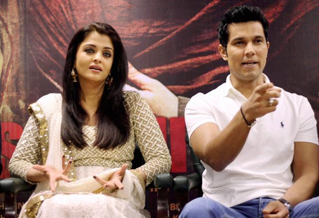 Aishwarya Rai Bachchan and Randeep Hooda during promotion of their upcoming film Sarbjit, in New Delhi on Friday. (PTI) Aishwarya Rai Bachchan and Randeep Hooda during promotion of their upcoming film Sarbjit, in New Delhi on Friday. (PTI)