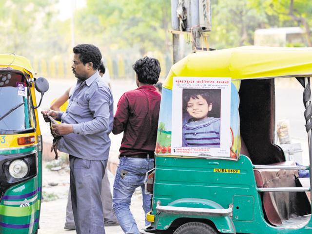 Posters with pictures of Kashish Rawat have been pasted across Noida and also on vehicles.(Sunil Ghosh/HT Photo) Posters with pictures of Kashish Rawat have been pasted across Noida and also on vehicles.(Sunil Ghosh/HT Photo)