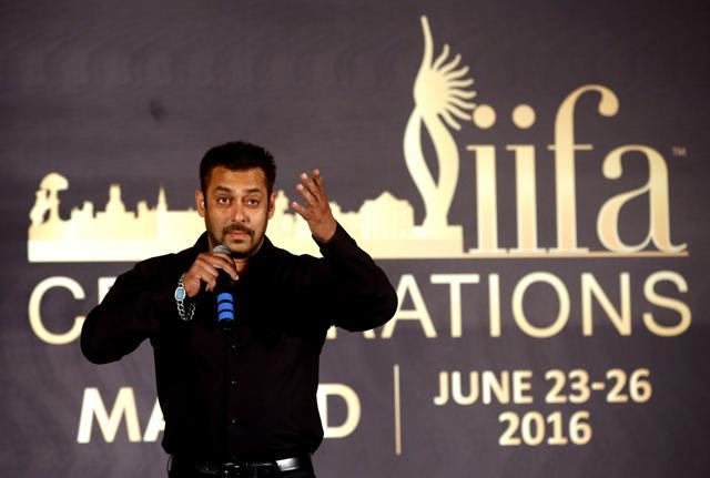 Salman Khan poses for media before the IIFA press conference in Mumbai on May 20, 2016. (AP) Salman Khan poses for media before the IIFA press conference in Mumbai on May 20, 2016. (AP)