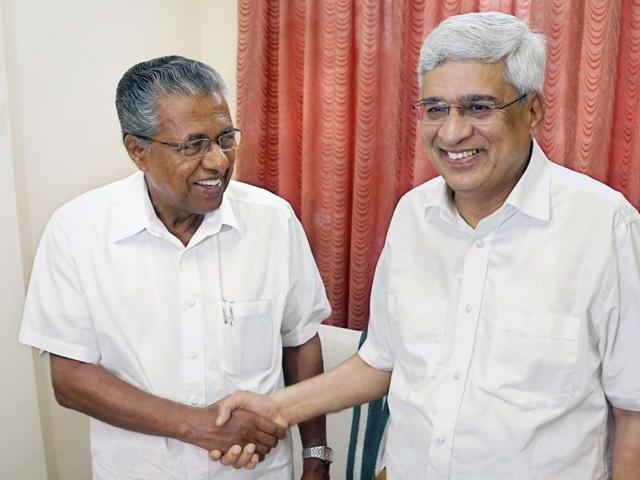 CPI(M) leader Prakash Karat (right) with party leader Pinarayi Vijayan, who is set to be new chief minister of Kerala. (PTI) CPI(M) leader Prakash Karat (right) with party leader Pinarayi Vijayan, who is set to be new chief minister of Kerala. (PTI)