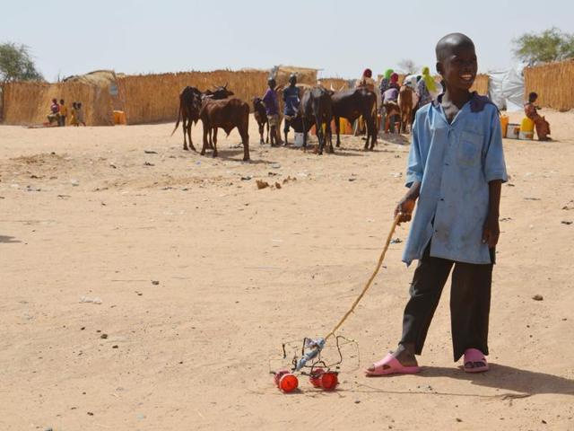A child walks inside the Assaga refugee camp near Diffa in the southeast of Niger. (AFP) A child walks inside the Assaga refugee camp near Diffa in the southeast of Niger. (AFP)