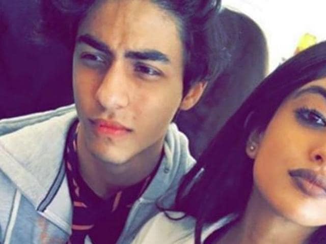 The one and only picture of Aryan and Navya Naveli together at graduation.(Instagram)