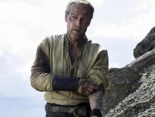 EEE! Ser Jorah put away your arm! Who are you showing it to? (HBO)