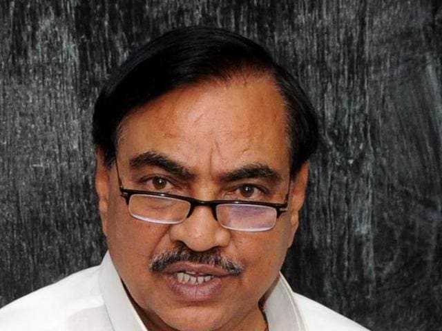 File photo of Maharashtra minister Eknath Khadse . Khadse has demanded a probe into AAP allegations that he has links with underworld don Dawood Ibrahim. (Hemant Padalkar / HT Photo) File photo of Maharashtra minister Eknath Khadse . Khadse has demanded a probe into AAP allegations that he has links with underworld don Dawood Ibrahim. (Hemant Padalkar / HT Photo)
