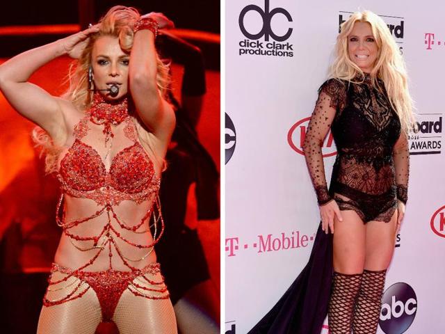 Britney Spears was supposed to bring back the whole teenage heartthrob thing with her Billboard performance and she did.  Her clothes? Let us just call it daringly bare chic. 