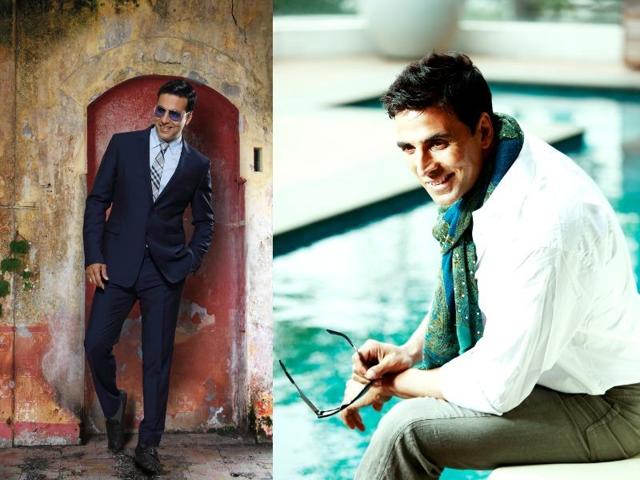Akshay Kumar’s style is eclectic, he can pull off formal suits with as much ease as breezy street style.