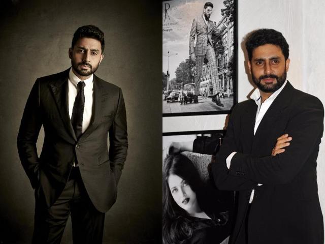 Abhishek Bachchan looks super spiffy in classic monochrome and is known for his crisp tuxedos. (AFP)
