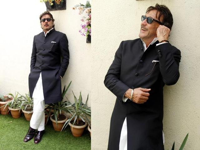 Style Legend Jackie Shroff’s cool and calm demeanour goes perfectly with his fearless style sense. (Shivam Saxena/ HT Photo)