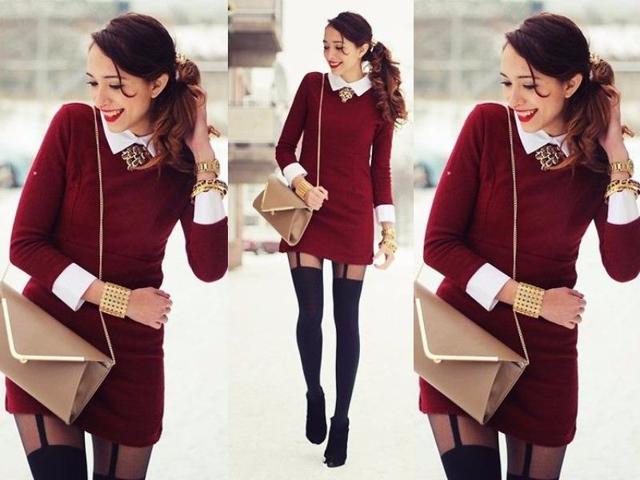 Instead, pair each of those things with other staples like an oversized sweater and tights with your plaid mini, knee-high boots with your knee-socks so they just peek out of the top, a white button-down with a solid swingy skirt. (Pinterest) Instead, pair each of those things with other staples like an oversized sweater and tights with your plaid mini, knee-high boots with your knee-socks so they just peek out of the top, a white button-down with a solid swingy skirt. (Pinterest)