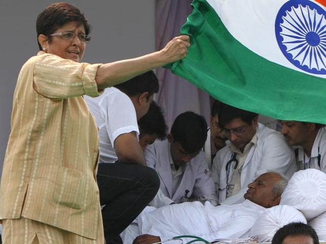 Her social activism and fight against corruption won her national recognition bigger than ever. (Mohd Zakir/HT file photo) 