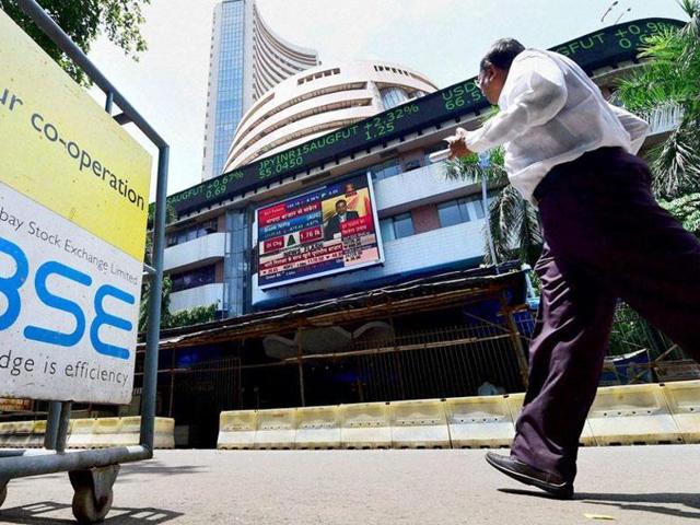 The Sensex surged 217.36 points, or 0.85%, to 25,519.26, with all sectoral indices led by FMCG, metal and realty stocks, in the green, rising by up to 2.85%. (PTI File Photo) The Sensex surged 217.36 points, or 0.85%, to 25,519.26, with all sectoral indices led by FMCG, metal and realty stocks, in the green, rising by up to 2.85%. (PTI File Photo)