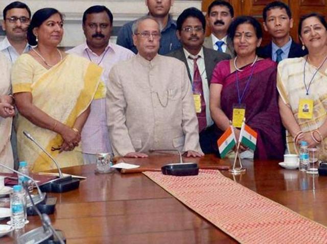 In this file photo, President Pranab Mukherjee can be seen in a meeting with teachers at the Rashtrapati Bhavan in New Delhi. (PTI Photo) In this file photo, President Pranab Mukherjee can be seen in a meeting with teachers at the Rashtrapati Bhavan in New Delhi. (PTI Photo)