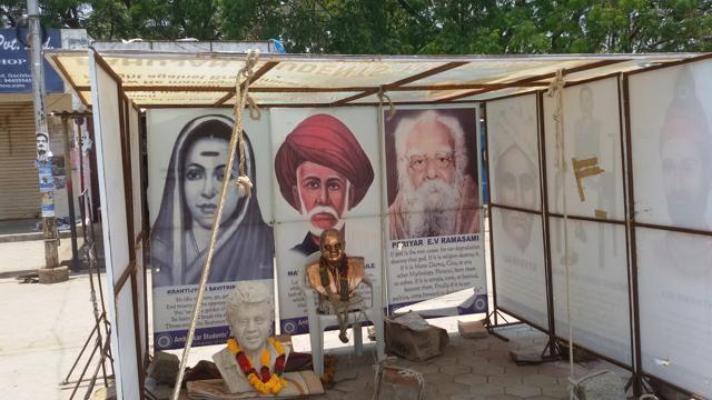 A tent inside the campus. (Srinivasa Rao Apparasu/HT Photo) A tent inside the campus. (Srinivasa Rao Apparasu/HT Photo)