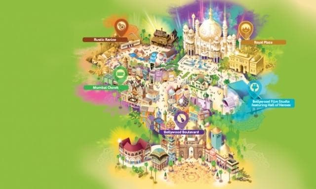 Bollywood Parks Dubai, is a first-of-its-kind theme park showcasing the true blue Bollywood experience laced with drama, action and music. (Bollywood Parks Dubai) Bollywood Parks Dubai, is a first-of-its-kind theme park showcasing the true blue Bollywood experience laced with drama, action and music. (Bollywood Parks Dubai)