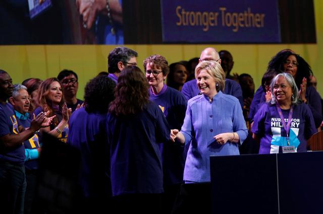 Clinton has won bigger primary states including Florida, New York, Ohio and Pennsylvania and also posted blowout victories in the South, which has given her a substantial lead in delegates over Sanders. (REUTERS) Clinton has won bigger primary states including Florida, New York, Ohio and Pennsylvania and also posted blowout victories in the South, which has given her a substantial lead in delegates over Sanders. (REUTERS)