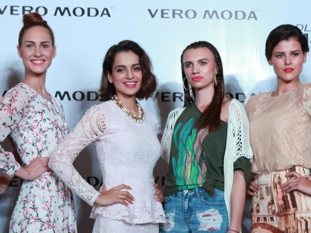 Kangana Ranaut at a product launch in Noida. (IANS)