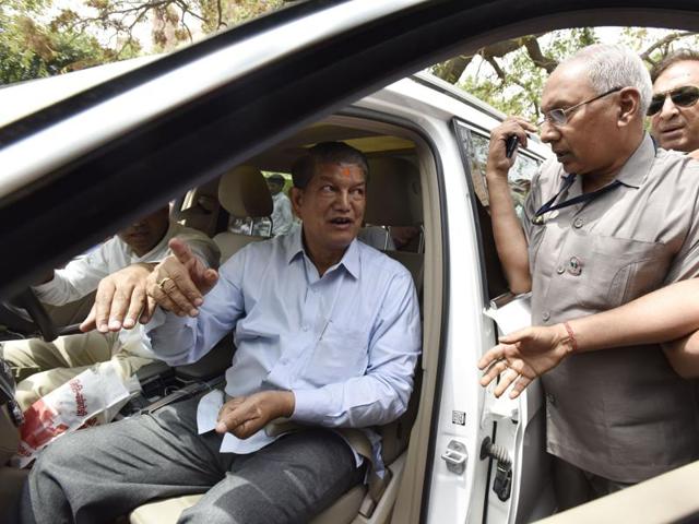 Harish Rawat, the chief minister of Uttarakhand, at the CBI headquarters in New Delhi. (Virendra Singh Gosain/HT Photo) Harish Rawat, the chief minister of Uttarakhand, at the CBI headquarters in New Delhi. (Virendra Singh Gosain/HT Photo)