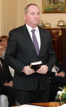 A war of words between Johnny Depp and an Australian minister Barnaby Joyce (above) reignited with Joyce claiming he was the Hollywood star's Hannibal Lecter. (AFP) A war of words between Johnny Depp and an Australian minister Barnaby Joyce (above) reignited with Joyce claiming he was the Hollywood star's Hannibal Lecter. (AFP)