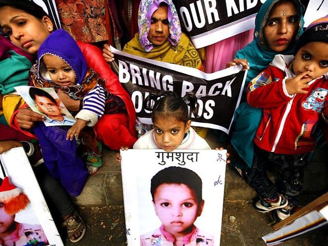According to CRY, 22 children went missing from the state every day on an average last year.(HT file) According to CRY, 22 children went missing from the state every day on an average last year.(HT file)