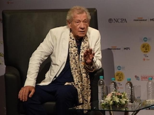 Bollywood actor Aamir Khan poses with English actor Sir Ian McKellen during a conversation organised by MAMI Film Club. (PTI) Bollywood actor Aamir Khan poses with English actor Sir Ian McKellen during a conversation organised by MAMI Film Club. (PTI)