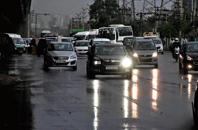 The showers brought down the maximum temperature by six degrees to 38.5 degrees Celsius on Wednesday. (PTI) The showers brought down the maximum temperature by six degrees to 38.5 degrees Celsius on Wednesday. (PTI)