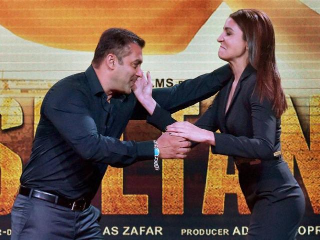 Salman Khan and Anushka Sharma pose during the trailer launch of their new film Sultan in Mumbai. (PTI) Salman Khan and Anushka Sharma pose during the trailer launch of their new film Sultan in Mumbai. (PTI)