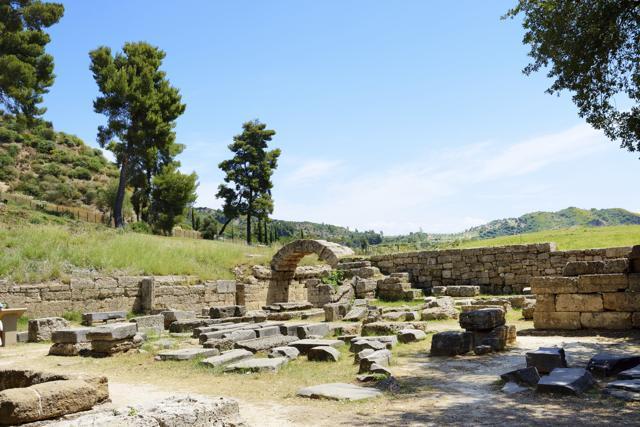 The entrance in ancient Olympia Stadium, Peloponnes, Greece. (AFP) The entrance in ancient Olympia Stadium, Peloponnes, Greece. (AFP)