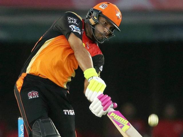 Yuvraj Singh of Sunrisers Hyderabad drives a delivery to the boundary during IPL 2016. (PTI Photo) Yuvraj Singh of Sunrisers Hyderabad drives a delivery to the boundary during IPL 2016. (PTI Photo)
