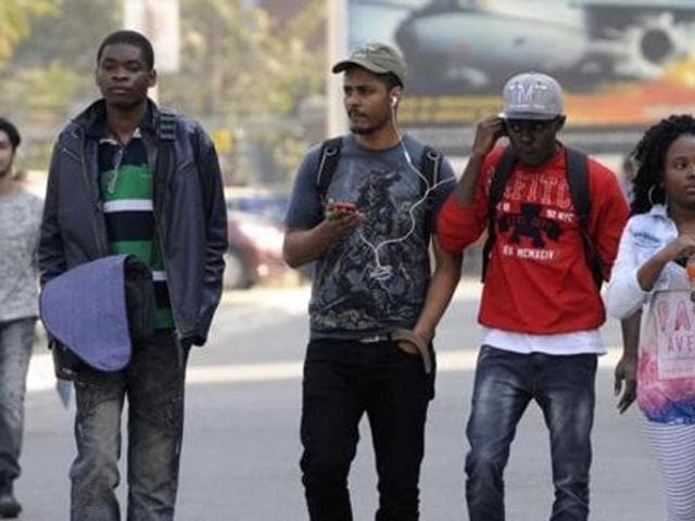 Strike the right notes: An African student band playing at Jalandhar last month (HT) Strike the right notes: An African student band playing at Jalandhar last month (HT)