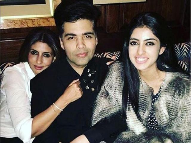 Shweta Bachchan and her daughter Navya Naveli, too, joined Karan Johar for his birthday celebrations. (Instagram)