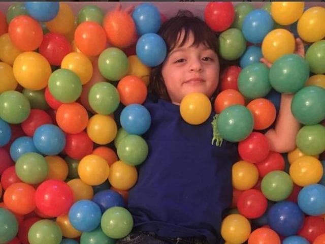AbRam was clearly enjoying himself at the bash. (Instagram)