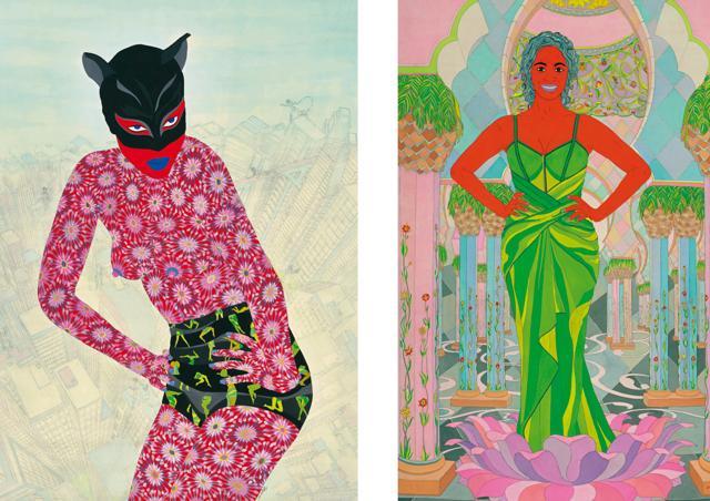 African Daisy, watercolour on paper (2015); Lotus, watercolour on paper (2016) (Photo: Institute of Contemporary Indian Art ) African Daisy, watercolour on paper (2015); Lotus, watercolour on paper (2016) (Photo: Institute of Contemporary Indian Art )