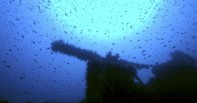 Diver Massimo Bondone told the La Nuova Sardegna daily that he found the P311 at a depth of 80 metres off the isle of Tavolara. (AP Photo) Diver Massimo Bondone told the La Nuova Sardegna daily that he found the P311 at a depth of 80 metres off the isle of Tavolara. (AP Photo)