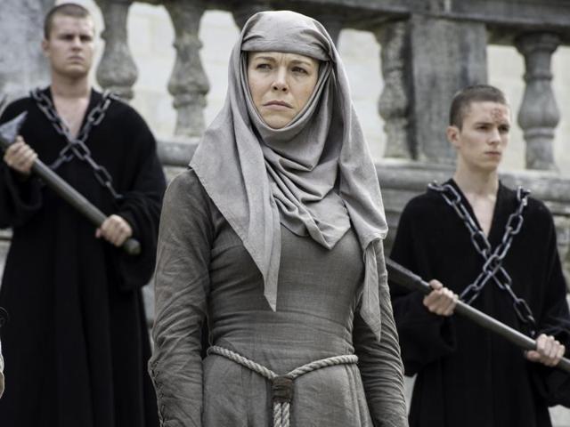 Septa Unella returns to shame Margaery Tyrell in Game of Thrones Season 6 Episode 6 Blood of My Blood. (HBO)