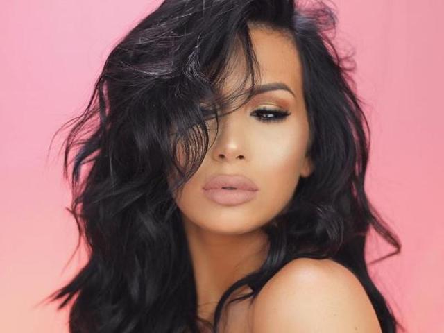 Jelena hosts several video tutorials, expertly advising women on how to use make-up to get the Kim Kardashian look. (Instagram) 