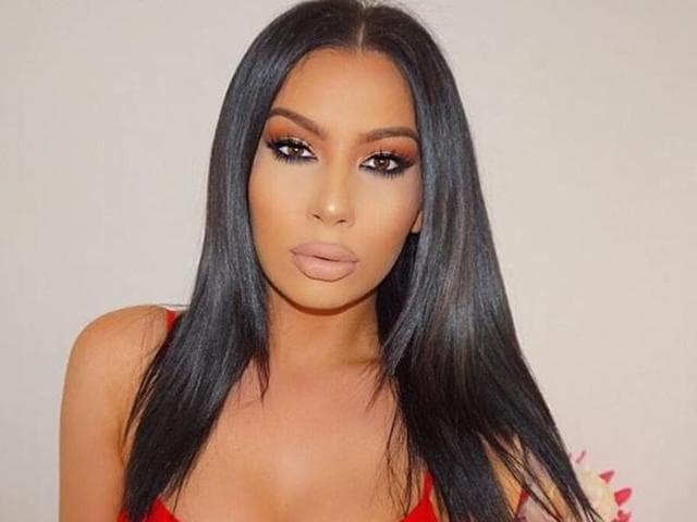 However, unlike most of her fans, Jelena clearly does not have to put in all that much effort sharing the same dark hair, plump lips and olive skin tone as the Kardashian. (Instagram) 