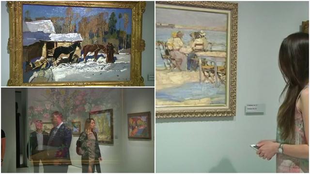 <p>A museum of Russian impressionist art opened in Moscow on Thursday (May 26) featuring some of the roughly two hundred works in the private collection of businessman Boris Mints.Mints says he wants to turn Moscow into a destination for art lovers.&rdquo;People go to Paris or to London to go to museums, and here they usually come with other interests and visit museums on the sidelines. Our aim is to make people come to Russia to go to museums, look at Russian art, and try to understand it and grasp it,&rdquo; said Mints.An installation by artist Jean-Christophe Couet called 'Breathing Canvas' is a central feature at the museum. A series of screens show the layering of brush strokes on the canvas, giving an impression of how the final piece comes together.</p>