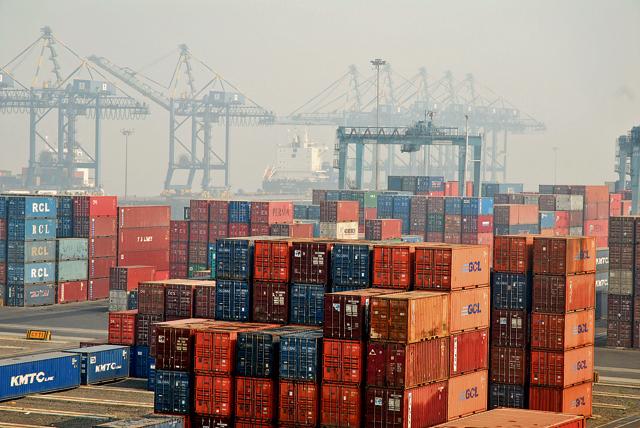 Containers at the JNPT port, waiting to be loaded on ships for export.(HT Archive)