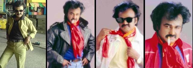 Kannan Pillai has perfected Rajinikanth’s way of rolling a cigarette and toying with a scarf. (Images courtesy juniorrajinikanth.com) Kannan Pillai has perfected Rajinikanth’s way of rolling a cigarette and toying with a scarf. (Images courtesy juniorrajinikanth.com)