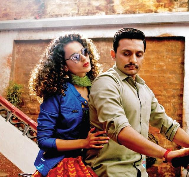 Kangana Ranaut and Mohammed Zeeshan Ayyub in a still from Tanu Weds Manu Returns. Kangana Ranaut and Mohammed Zeeshan Ayyub in a still from Tanu Weds Manu Returns.