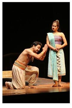 A scene from the play Vidyottama by Mohan Maharishi. A scene from the play Vidyottama by Mohan Maharishi.
