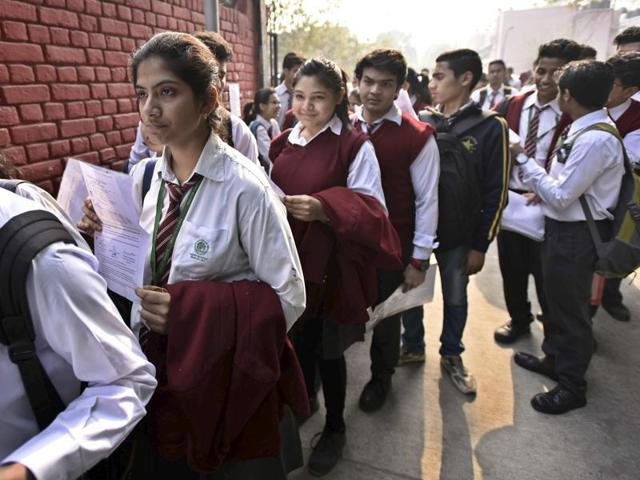 Class 10th CBSE board exam results will be declared on Saturday. (HT File Photo-) Class 10th CBSE board exam results will be declared on Saturday. (HT File Photo-)