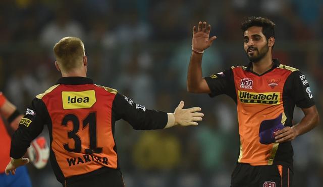 Bhuvneshwar Kumar has ensured that the Sunrisers Hyderabad don’t miss the guile and experience of injured spearhead Ashish Nehra. (AFP)