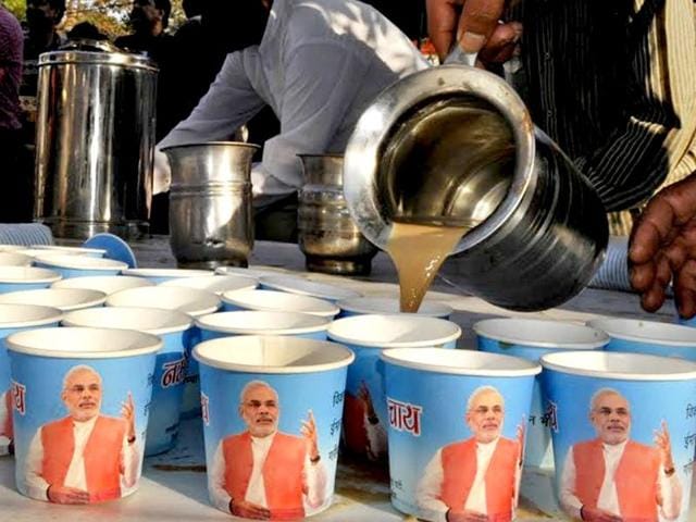 The BJP has proposed has setting up NaMo tea and food stalls across Mumbai to compete with the Shiv Sena’s Shiv Vada Pav. (HT File Photo) The BJP has proposed has setting up NaMo tea and food stalls across Mumbai to compete with the Shiv Sena’s Shiv Vada Pav. (HT File Photo)