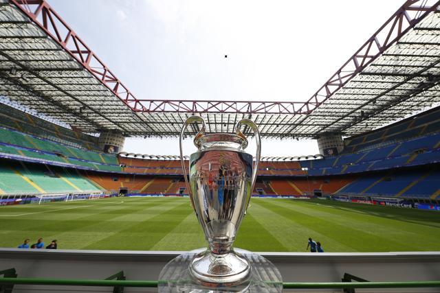 The Champions League Trophy ahead of the final between Real Madrid and Atletico Madrid. (Reuters Photo) The Champions League Trophy ahead of the final between Real Madrid and Atletico Madrid. (Reuters Photo)